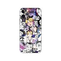 Juodas TPU dėklas, skirtas iPhone 5 5s SE 6 6s 7 8 Plus X 10 XR XS 11 12 13 Mini Pro Max, galinis dangtelis, madingas Yaoi BJ manga Alex, prabangus iphone 5 5S SE 2016