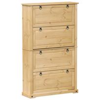 vidaXL Spintelė batams Corona, 99x32x163,5cm, pušies medienos masyvas