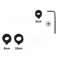 Drill Stoper Collar Set Stop Bit Ring Shaft Limit Metric Lock Steel Press Depth Ajustable Positioner Hole Guide Woodwork Tools 6/8/10  3pcs + wrench