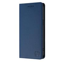 Prabangus Apsaugantis nuo vagysčių Piniginė Atverčiamas Dangtelis Telefono Dėklas Skirtas Samsung Galaxy S25+ S24 Ultra S23 FE S22 S21 Plus 5G Odinis Dėklas Magnetinis Coque for Galaxy S21 tamsiai mėlyna spalva