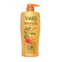 Dabur Vatika Ayurvedic Shampoo 640ml | With 10 Natural Ingredients | Nourishing Cleanser For Strong, Healthy, Shiny Hair | Suitable For All Hair Types beige