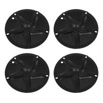 4pcs Wheel Hub Cap Starfish Style Full Wrap Wheel Cover Hubcaps Replacement for Tesla Model Y 19in Hub 2021‑2024 Matte matinė juoda spalva