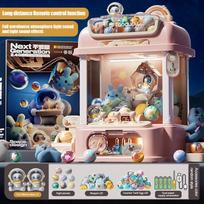Kids Claw Machine Mini Candy Vending Grabber Prize Dispenser Electronic Game for Party Birthdays with Lights Sound Toys for Boys