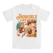 Taylor Swift  Showgirl's Life  Retro Disco T-Shirt, Unisex Swiftie Fan Streetwear Tee, 100% Cotton Casual Short Sleeve Top XXXL juoda