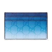 Gucci Klasikinis Logotipo Spaudos Dengto Audinio Kortelių Laikiklis Vyriški Aksesuarai Gradiento Mėlynas 835700-FAERI-8473 Basic Set (Bag+Dust Bag) blue