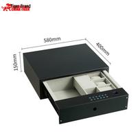 TIGER Smart Home Drawer Safe with Fingerprint & Password pilka spalva