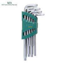SATA 09702 9-Piece Extra-Long Tamper-Proof Torx Wrench Set 9-Piece Set