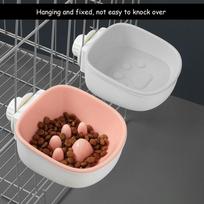Anti-choke Slow Feeder Bowl Premium Polymer Pet Water Bowl Practical Crate Feeder  Daily Drinking rožinė