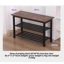 Metal Entryway Shoe Rack Multi-Tier Floor-Mounted Shoe Organizer Moisture-Proof Sturdy Shoe Storage Cabinet for Hallway Porch