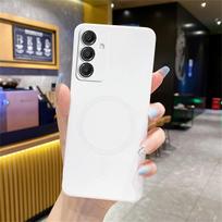 Magnetic Silicone Magsafe Case for Samsung S25 Edge S24 S23 S22 S21 Note 20 Ultra Plus A07 A17 A56 A36 A26 A16 A06 A55 A35 A15 Galaxy S25 Edge