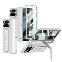 Google Pixel11ProFold Mobile Phone Case Anti-drop Elastic Wrist Strap Case Film Integrated Bracket All-inclusive Case Google-Pixel11ProFold
