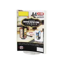A4/A5 Acrylic Revolving Table Card Transparent Menu Sign Holder Vertical Price Tag Rack  Restaurant A5 balta