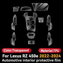 Skirta LEXUS RZ 450e -2024 Automobilio Panelės Plėvelė Prietaisų Skydelio Ekrano Apsauginis Lipdukas Interjero Apsauganti nuo Įbrėžimų Plėvelė Priedai LHD black