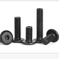 Black Zinc 304 Stainless Steel Countersunk Hex Screw: Flat/Round Head, M3 3*8 mm