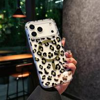 Leopard Print Magnetic Anti-Drop Phone Case for iPhone 17 Pro Max & 16 Pro iPhone 12/12 Pro juoda