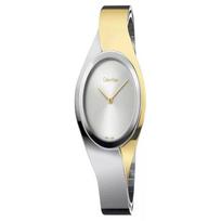 CALVIN KLEIN / laikrodis kvarcinis mechanizmas nerūdijančio plieno apyrankė 34mm sidabrinis ciferblatas moteriškas laikrodis 30 metrų atsparus vandeniui K5N2S1Y6 kvarcas