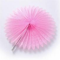 Striking Tissue Paper Flower Hanging Fans For Enchanting Party And Celebration Decor Pink,15cm