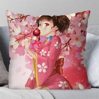 Mumei Anime Koutetsujou No Kabaneri Pillow Case Fashion Square Pillowcase Bedroom Sofa Room Ins Decoration Leisure 30x30cm