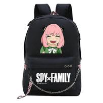 Šnipų žaidimų namelis Anime suvenyrinė mokyklinė kuprinė Studentų grandinėlės juostelės Kuprinė Laisvalaikio kuprinė Ania Mokyklinė kuprinė one size