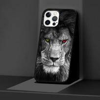 Dėklas Apple Iphone 11 13 12 Mini 14 Pro Max Xr 7 8 +Se 2020 Xs 6 6s Plus 5 5s Juodas silikoninis telefono dangtelis Liūtas Alfa Patinas Cub iPhone XS Max