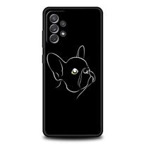 Prancūzų buldogo telefono dėklas, skirtas Samsung Galaxy A13 A51 A71 A41 A31 A21S A11 A01 A03S A12 A32 A52 A22 A23 A33 A53 A73 5G minkštas dangtelis Samsung A13