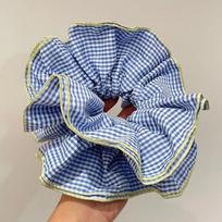 Retro spalvingi languoti raukiniai plaukų gumytės, galvos juostos moterims, mergaitėms, saldus romantiškas plaukų raištis, guminė juostelė, plaukų aksesuarai one size mėlyna