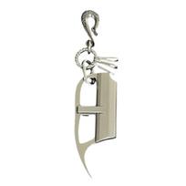 Distressed Finish Alloy Keychain Feature Lighter Cover Compartment Vintage Industrial Design For Men's Accessories 1