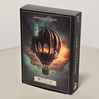 Mėnulio nakties Lenormand Orakulo kortos 9*6cm - 44 kortos Gotikinio Fantazijos Būrimo Kortos Dvigubo įspaudimo kortų popierius juoda