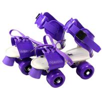 Roller Skates Shoes 4 Wheel Skating Shoes  Size for Kids Boys Girls 18-23cm violetinė