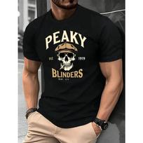 Peaky Blinders Blinders Skull T-shirts Men Women Summer Cotton Clothing Casual Fashion Round Neck Short Sleeved Tee Streetwear S juoda