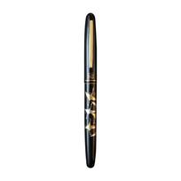 WANCHER Kuretake Modern Crane Longevity Crane Fountain Wancher Limited Edition Fine Maki-e Pen, (F Nib, Black) juoda