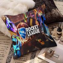 R-Rocket L-League Game Pillow Cover For Bedroom Room And Living Room Sofa Decorative Cushion Cover Peach skin 18*18(CM)-1Pcs