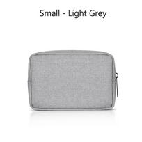 Travel USB Cable Earphone HDD Makeup Cover Storage Bag Digital Accessories Gadget Devices Pouch 16 X 11cm šviesiai pilka spalva