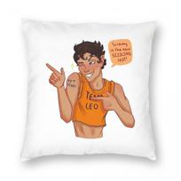Percy Jackson Leo Valdez Team Leo Square Pillowcase Polyester Linen Velvet Printed Zip Decorative Pillow Case Bed Cushion Cover 30x30cm