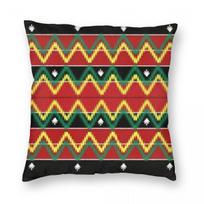 Kalinga Ethnic Native Square Pillowcase Polyester Linen Velvet Pattern Zip Decorative Pillow Case Room Cushion Case x 30x30cm