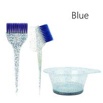3/4Pcs Hair Coloring Hair Coloring Brush Flexible Salon Hair Dyeing Kit  Dye Mixing Tool 3Pcs Blue