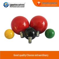Nepaprastas amatininko bakelito sferinis rankenos rankenėlė - apvali M6 M8 M10 M12 M16 Red M8*40*10 External Thread