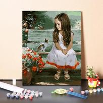 „Pasidaryk pats“ tapyba pagal skaičius Pomėgiai Amatai Skaitmeninė aliejinė tapyba Skaičių tapyba Namų dekoravimas Menas 40x50cm no frame