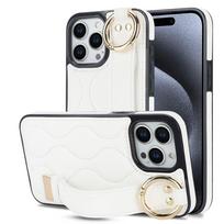PU Odos Žiedo Riešo Dirželio Telefono Dėklas IPhone 15 14 Plus 13 12 Mini 11 Pro Max X XS XR 7 8 Plus Laikiklis Smūgiams Atsparus Dangtelis iPhone 7/8/SE 2020 balta