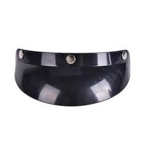 Universalus 3 Snap Visor veido skydelis, skirtas šalmams Atviro veido šalmo priedai juoda