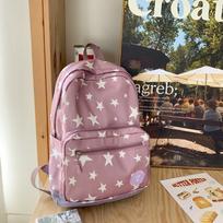 Women Men 17 Inch Star Laptop Backpack College Bag Cute Travel Backpack Student Back To School Casual Bookbag rožinė
