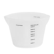 Kepimo silikoniniai matavimo puodeliai su skale įrankiai aukštai temperatūrai atsparūs virtuvės „pasidaryk pats“ kepimo matavimo puodeliai 250ml/8oz