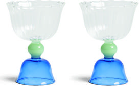 &K Amsterdam Taurės Tulip 200 ml, mėlynos, 2 vnt.