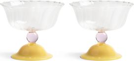 &K Amsterdam Kokteilių taurės Tulip 300 ml, karamelinės, 2 vnt.