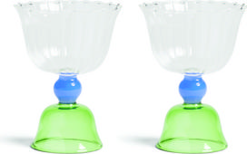 &K Amsterdam Taurės Tulip 200 ml, žalios, 2 vnt.