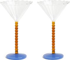 &K Amsterdam Kokteilių taurės Perle 150 ml, gintarinės, 2 vnt.