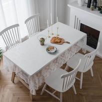 Vintažinė nėrinių staltiesė Rustic Home Decor Country Lace staltiesė 70*145cm balta