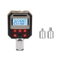 Professional Digital Torque Wrench Gauge 500 Data Storage Capacity 9 Preset Values Audible Alerts System Double Adapters