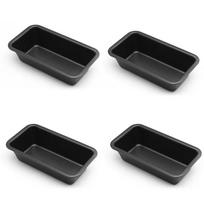 4/6 vnt. Mini duonos forma anglinio plieno nelipni pyrago forma skrebučių forma 6 colių stačiakampė pyrago kepimo skarda kepimo forma virtuvės kepimo įrankis black