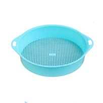 Soil Sifter 3mm PP Tetragonum Hole Soil Sifter Portable Soil Sifter Screen Filtering Earth and Stone Tools for Garden mėlyna
